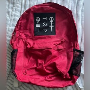 Twenty One Pilots Red Backpack Hot Topic